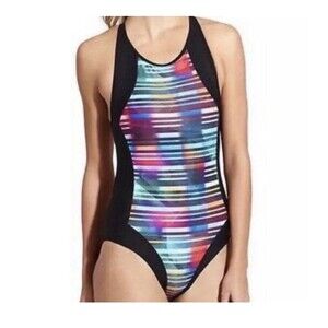 ATHLETA Size XS Womens Unlined Wireless One Piece Sports Swimming Suit Streamlin
